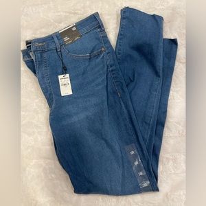 Express Frayed Hem Skinny Jean